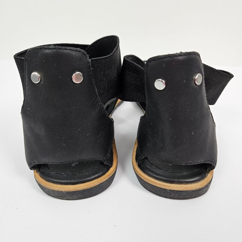 Sorel Ella Black Stretch Cross Ankle Strap Sandal 10.5 NL2893-010 - Picture 7 of 9